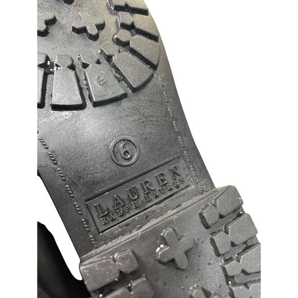 Lauren Ralph Lauren Womens Rossalyn Black Rain Boots Size 6B SKU 8967 - Picture 7 of 16